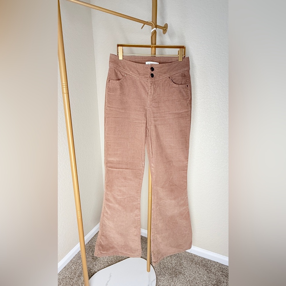 Celebrity Pink Corduroy Pants in Soft Brown
